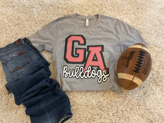 GA Bulldogs seersucker