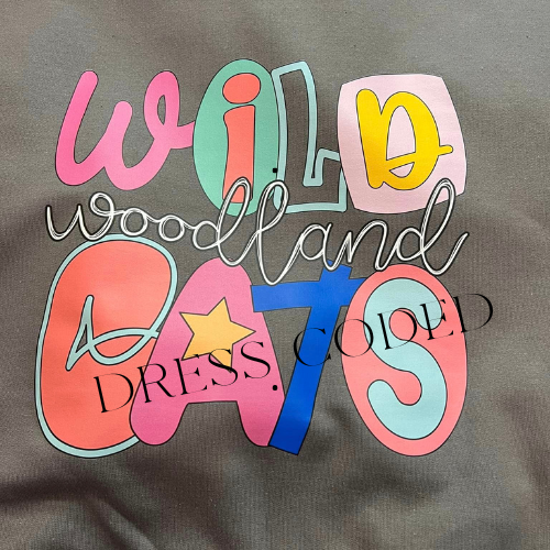 Woodland Wildcats Funky Letters
