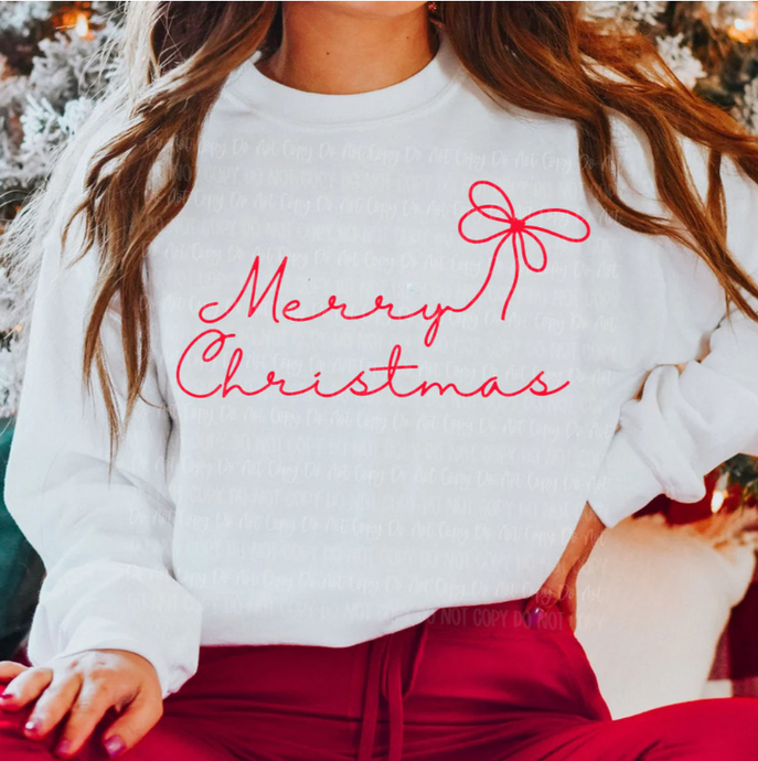 Merry Christmas Red Print