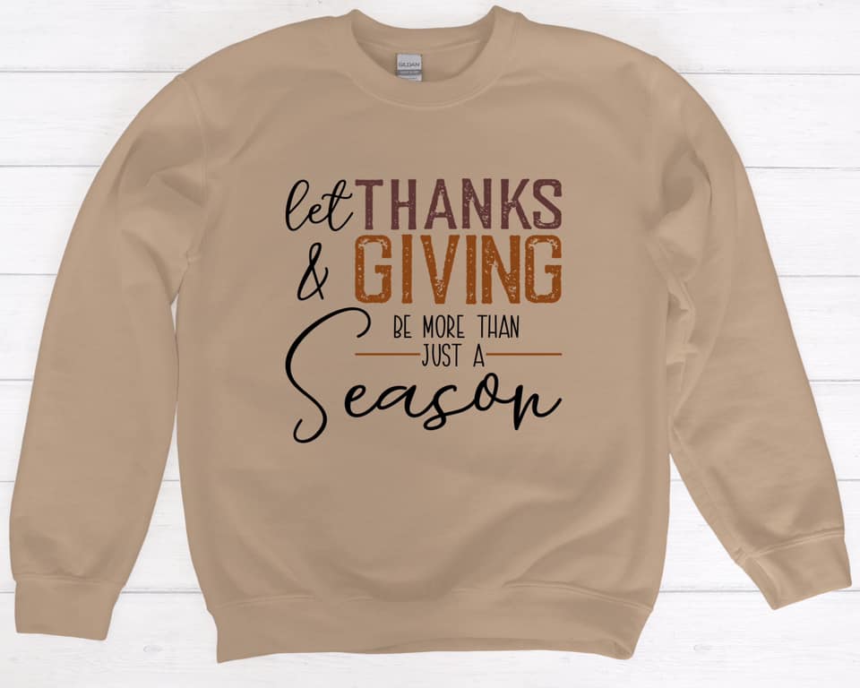 Let Thanks and Giving Be More