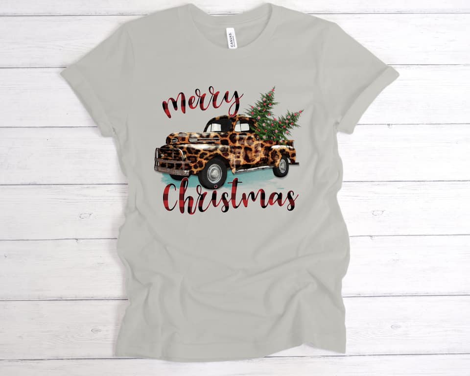 Leopard Christmas Truck