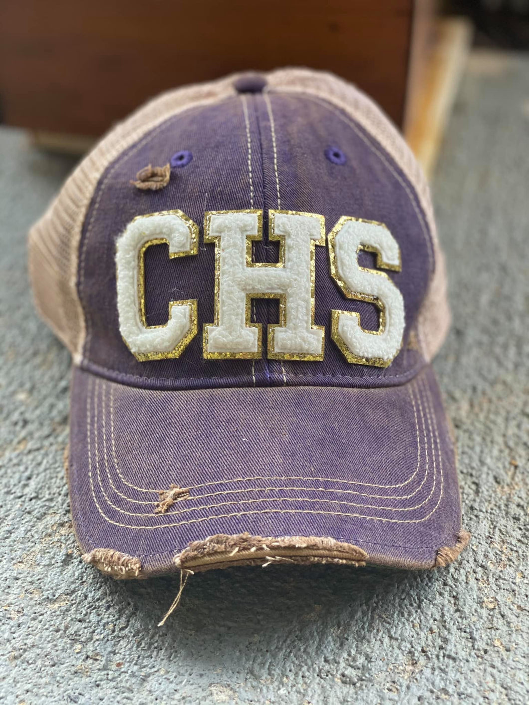 “CHS’ Purple Mesh Hat