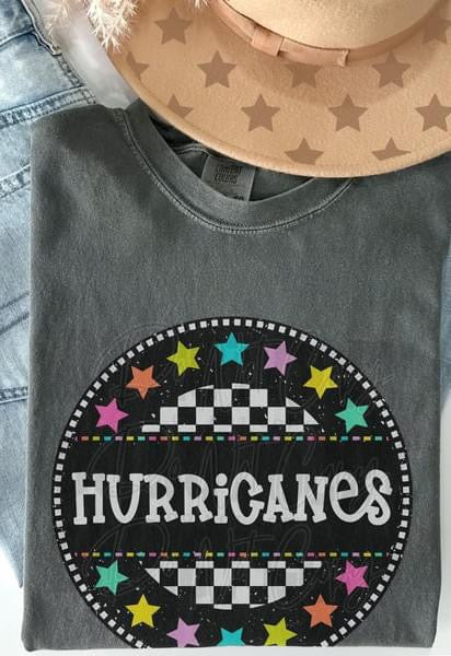 Hurricanes Circle and Stars Print