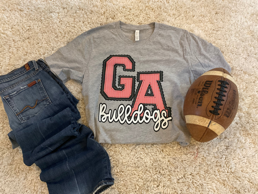 GA Bulldogs seersucker