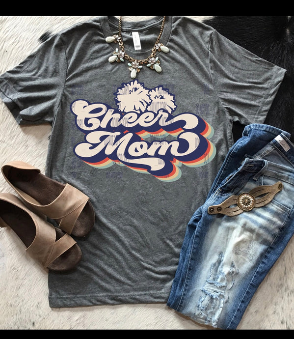Retro Cheer Mom short sleeve